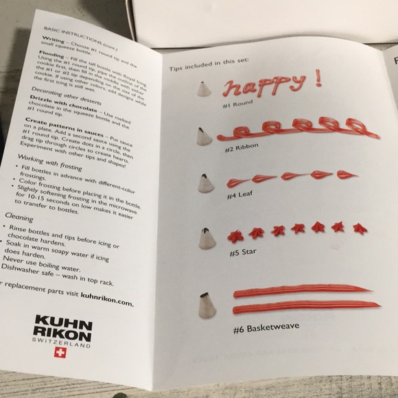 Kuhn Rikon Switzerland Cookie & Cupcake Decorating Set in original box - Picture 7 of 9